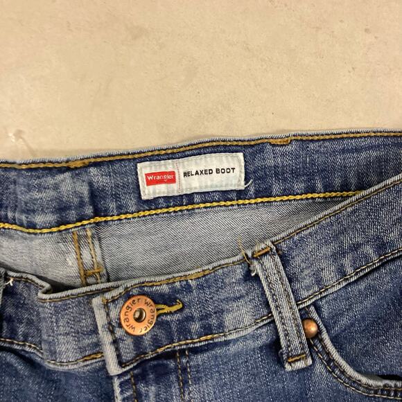 Y2K wrangler baggy bootcut Jeans 34x32 - Picture 3 of 5